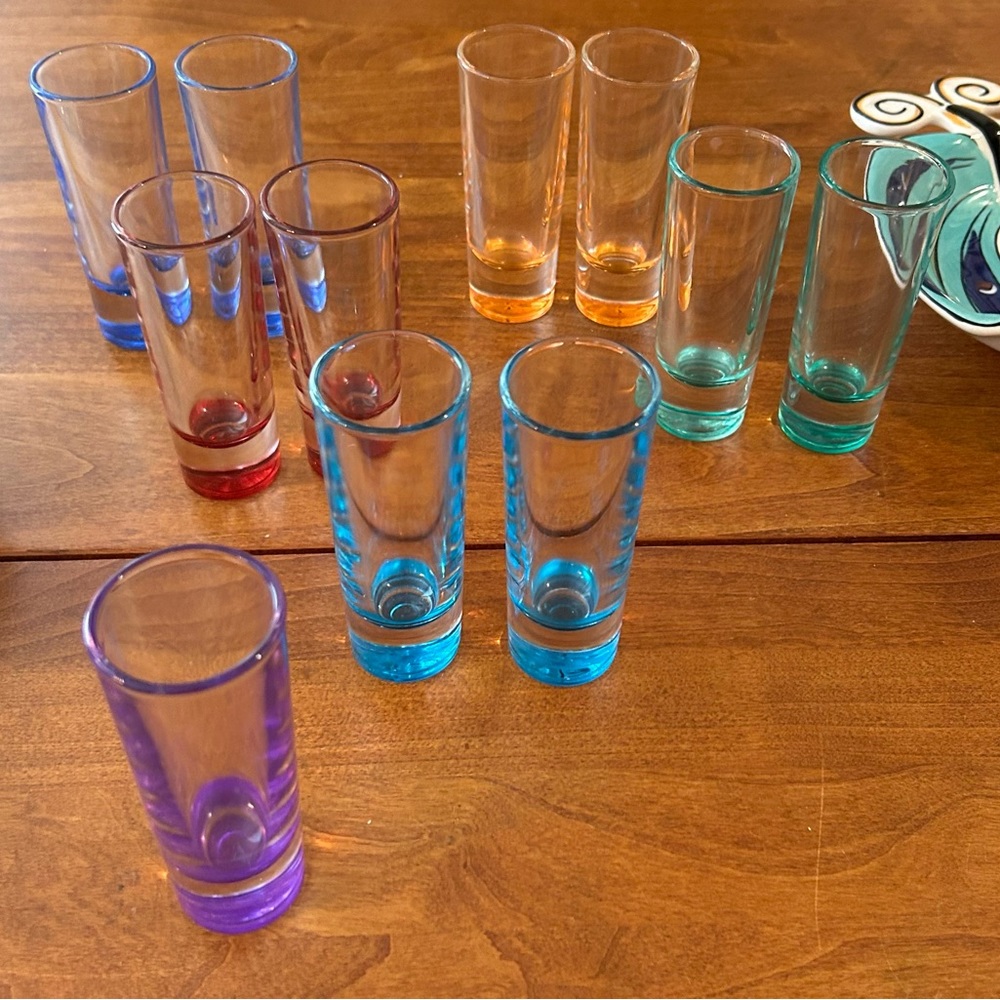 12 Crisa  2oz tequila shot glasses.